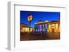 Festival of Lights, Brandenburg Gate at Pariser Platz, Berlin, Germany-null-Framed Art Print