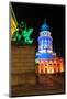 Festival of Lights, French Cathedral at Gendarmenmarkt, Berlin, Germany-null-Mounted Art Print