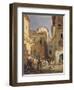 Festival of Our Lady at Gennazzano, Roman Campagna, Italy, 1865-Oswald Achenbach-Framed Premium Giclee Print