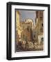 Festival of Our Lady at Gennazzano, Roman Campagna, Italy, 1865-Oswald Achenbach-Framed Premium Giclee Print
