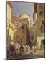 Festival of Our Lady at Gennazzano, Roman Campagna, Italy, 1865-Oswald Achenbach-Mounted Giclee Print