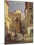 Festival of Our Lady at Gennazzano, Roman Campagna, Italy, 1865-Oswald Achenbach-Mounted Giclee Print