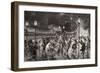 Festival of Skaters at Arena Di Milano to Benefit Poor by Antonio Bonamore (1845-1907)-null-Framed Giclee Print