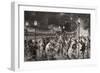 Festival of Skaters at Arena Di Milano to Benefit Poor by Antonio Bonamore (1845-1907)-null-Framed Giclee Print