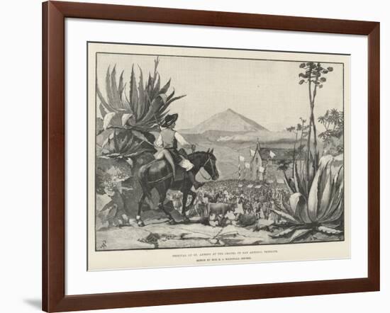 Festival of St Antony at the Chapel of San Antonio, Tenerife-Amedee Forestier-Framed Giclee Print