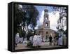 Festival of St. Mary's, St. Mary's Church, Addis Ababa, Ethiopia, Africa-Jane Sweeney-Framed Stretched Canvas