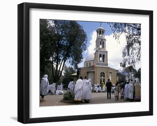 Festival of St. Mary's, St. Mary's Church, Addis Ababa, Ethiopia, Africa-Jane Sweeney-Framed Photographic Print