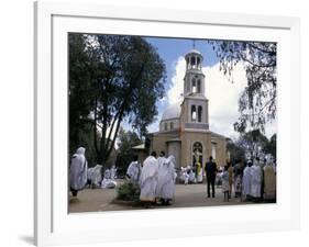 Festival of St. Mary's, St. Mary's Church, Addis Ababa, Ethiopia, Africa-Jane Sweeney-Framed Photographic Print
