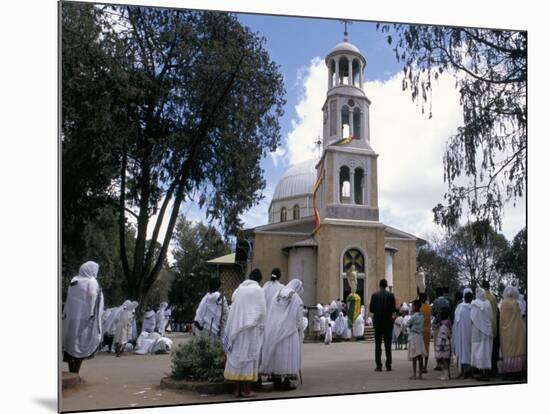 Festival of St. Mary's, St. Mary's Church, Addis Ababa, Ethiopia, Africa-Jane Sweeney-Mounted Photographic Print