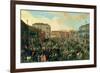 Festival of the Bulls, Campo San Polo-Joseph Heintz-Framed Giclee Print