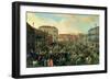 Festival of the Bulls, Campo San Polo-Joseph Heintz-Framed Giclee Print