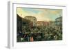 Festival of the Bulls, Campo San Polo-Joseph Heintz-Framed Giclee Print