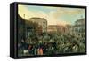 Festival of the Bulls, Campo San Polo-Joseph Heintz-Framed Stretched Canvas