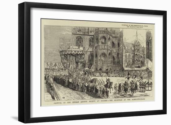 Festival of the German Artists' Society at Meissen, the Reception at the Albrechtschloss-null-Framed Giclee Print