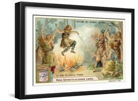 Festival of the Summer Solstice, Ancient Germany-null-Framed Giclee Print