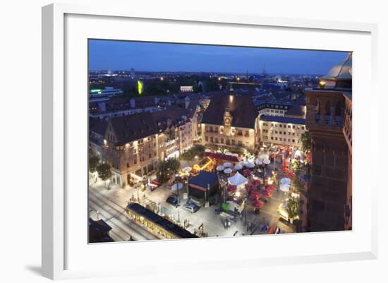 Festival of Wine in the Market Place and Town Hall, Heilbronn, Baden Wurttemberg, Germany, Europe-Markus Lange-Framed Photographic Print