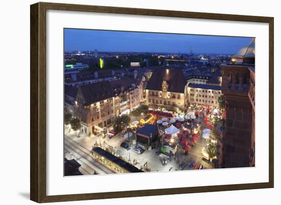 Festival of Wine in the Market Place and Town Hall, Heilbronn, Baden Wurttemberg, Germany, Europe-Markus Lange-Framed Photographic Print