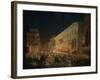 Festivals of Moccoletti (Tapers) (Carnival in Rome), 1852-Ippolito Caffi-Framed Giclee Print