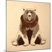 Festive Bear-Marcus Prime-Mounted Art Print
