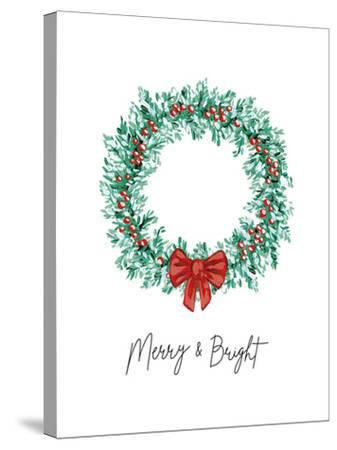 'Festive Cheer - Wreath' Stretched Canvas Print - Kristine Hegre  AllPosters.com