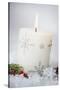 Festive Christmas Candle-Tammy Hanratty-Stretched Canvas