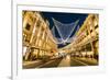 Festive Christmas lights in Regent Street in 2016, London, England, United Kingdom, Europe-Fraser Hall-Framed Photographic Print