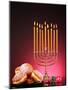 Festive Composition for Hanukkah on Dark Background-Yastremska-Mounted Photographic Print