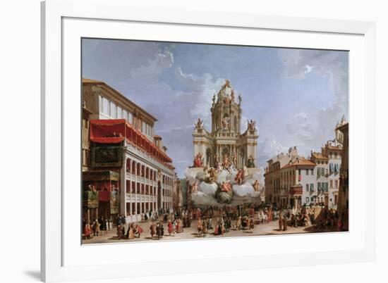 Festive Decorations on Pizza Di Spagna-Giovanni Paolo Pannini-Framed Giclee Print