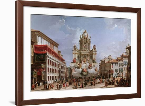Festive Decorations on Pizza Di Spagna-Giovanni Paolo Pannini-Framed Giclee Print