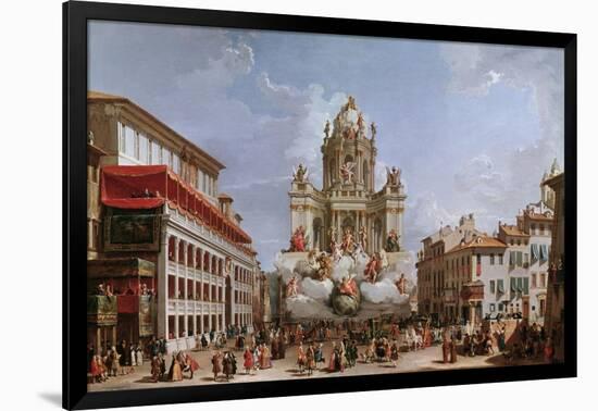 Festive Decorations on Pizza Di Spagna-Giovanni Paolo Pannini-Framed Giclee Print