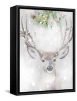 Festive Deer-Sarah Butcher-Framed Stretched Canvas