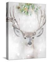 Festive Deer-Sarah Butcher-Stretched Canvas