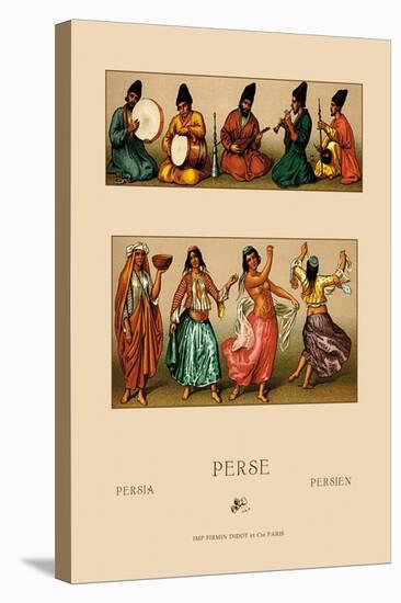 Festive Dress of Persia-Racinet-Stretched Canvas