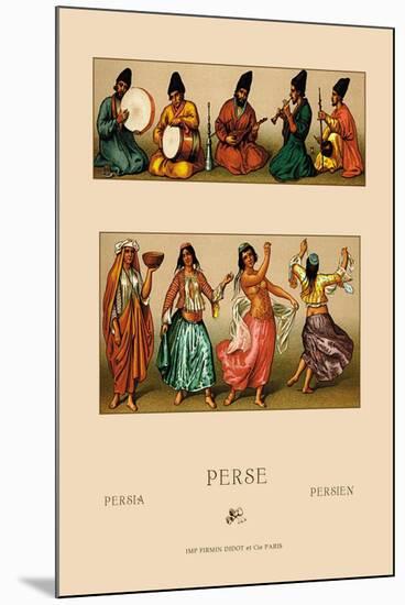 Festive Dress of Persia-Racinet-Mounted Art Print