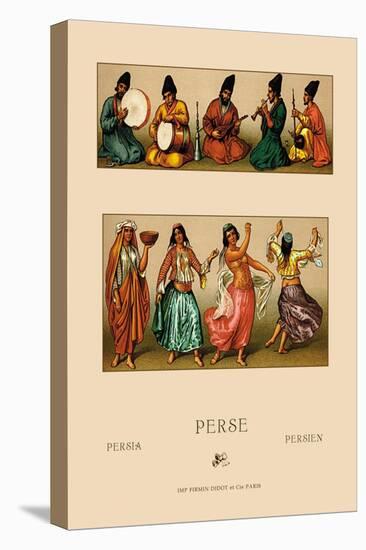 Festive Dress of Persia-Racinet-Stretched Canvas