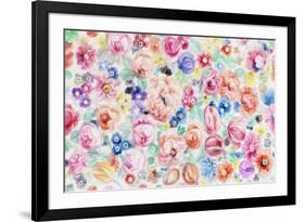 Festive Flower Patterns III-Li Bo-Framed Giclee Print