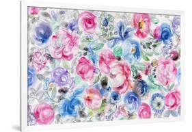 Festive Flower Patterns V-Li Bo-Framed Giclee Print