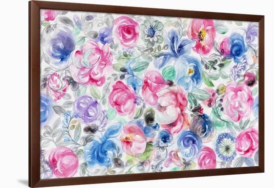 Festive Flower Patterns V-Li Bo-Framed Giclee Print