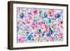 Festive Flower Patterns V-Li Bo-Framed Giclee Print