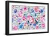 Festive Flower Patterns V-Li Bo-Framed Premium Giclee Print