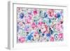 Festive Flower Patterns V-Li Bo-Framed Premium Giclee Print