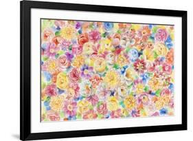 Festive Flower Patterns VII-Li Bo-Framed Giclee Print