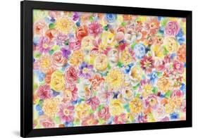 Festive Flower Patterns VII-Li Bo-Framed Giclee Print