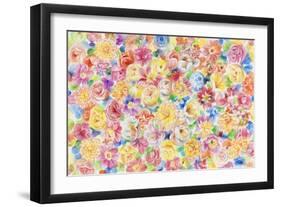 Festive Flower Patterns VII-Li Bo-Framed Giclee Print