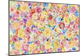 Festive Flower Patterns VII-Li Bo-Mounted Giclee Print