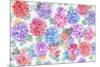 Festive Flower Patterns XI-Li Bo-Mounted Giclee Print