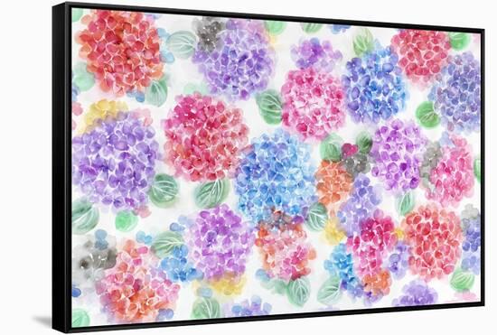 Festive Flower Patterns XI-Li Bo-Framed Stretched Canvas