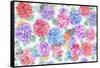 Festive Flower Patterns XI-Li Bo-Framed Stretched Canvas