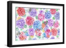 Festive Flower Patterns XI-Li Bo-Framed Giclee Print