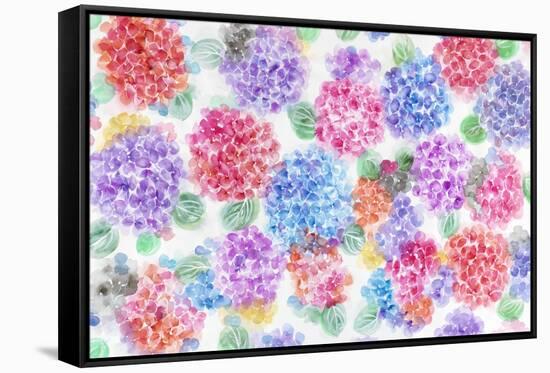 Festive Flower Patterns XI-Li Bo-Framed Stretched Canvas
